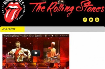 Διασκεδαστικό 404 Error Message στη σελίδα των Rolling Stones image