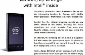 Orange London, με επεξεργαστή Intel Medfield και Android ICS (;) image