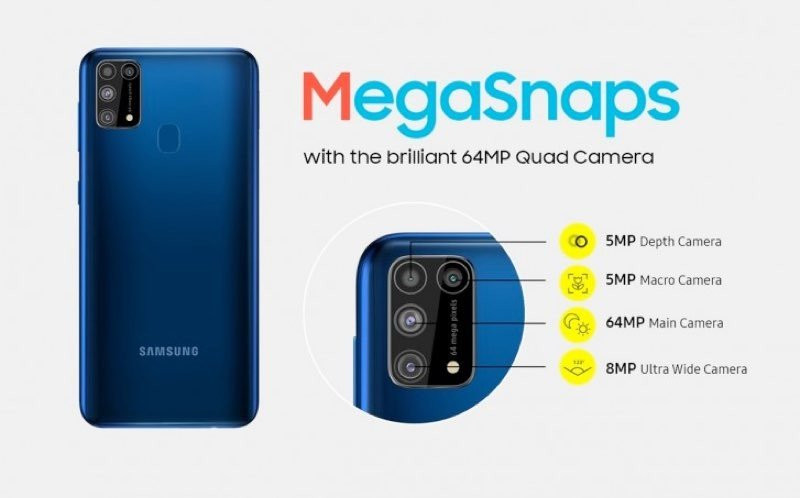Samsung Galaxy M31: Επίσημα με οθόνη 6.4'' AMOLED FHD+, κάμερα 64MP και μπαταρία 6000mAh | 